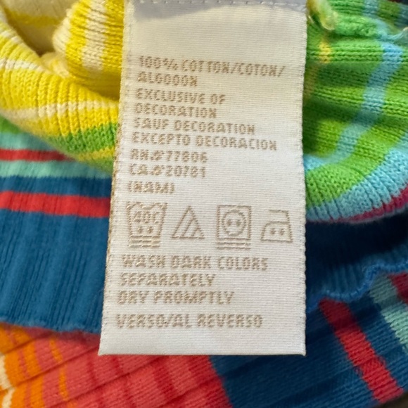 2004 Vintage Tommy Hilfiger Rainbow Striped Sweater size Small - Picture 4 of 8